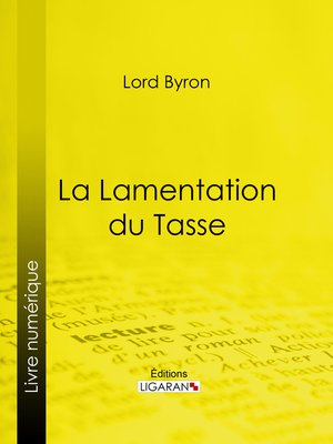 cover image of La Lamentation du Tasse